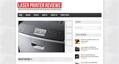 Desktop Screenshot of laserprinterreviews.net