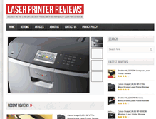 Tablet Screenshot of laserprinterreviews.net